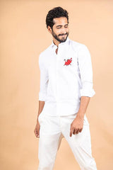 Pumba Embroidered Cotton Shirt - Tistabene