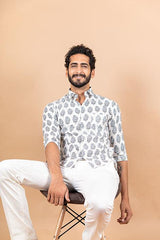 sanganeri printed shirt