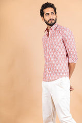 sanganeri printed shirt