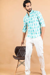 sanganeri printed shirt