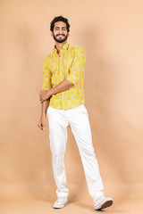 sanganeri printed shirt