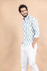 sanganeri printed shirt