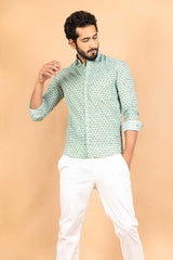 sanganeri printed shirt