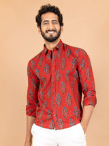 Red Printed Shirts 