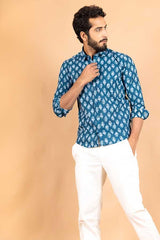 sanganeri printed shirt