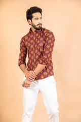 sanganeri printed shirt