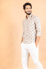 sanganeri printed shirt