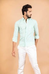 sanganeri printed shirt