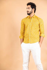 sanganeri printed shirt