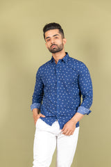 Blue Printed Shirts online