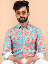 sanganeri printed shirt