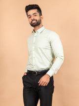 Light Green Linen Shirt - Tistabene