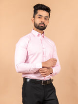 Baby Pink Linen Shirt - Tistabene