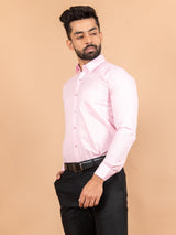 Baby Pink Linen Shirt - Tistabene