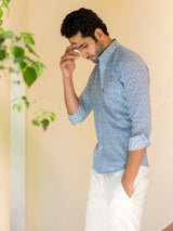 white printed shirt for men