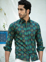 sanganeri printed shirt