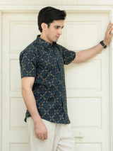 block printed shirt