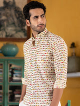 sanganeri printed shirt