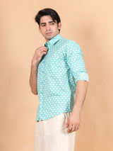 sanganeri printed shirt