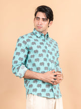 sanganeri printed shirt