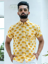 Yellow Printed Shirts