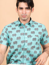 sanganeri printed shirt