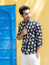 cotton printed shirts for men