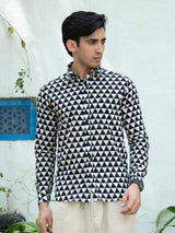 black printed shirt for men