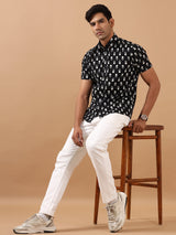 mens printed cotton shirts