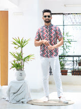 printed cotton shirts for men