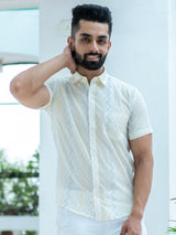 white printed shirt for men