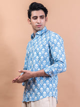 sanganeri printed shirt