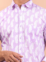 leaf printed shirts 