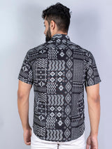 black printed shirt for men