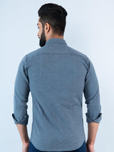 Solid Grey Denim Shirt