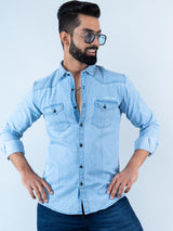 Faded Blue Denim shirt