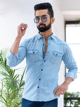 Faded Blue Denim shirt