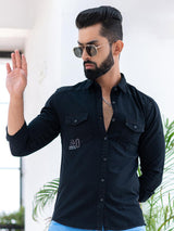 Black Denim Shirt