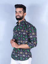 black printed shirt for men