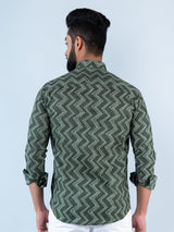 mens printed cotton shirts