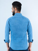 Navy Blue Denim Shirt