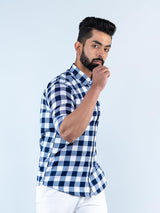 printed check shirt