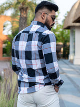 cotton check shirt for men