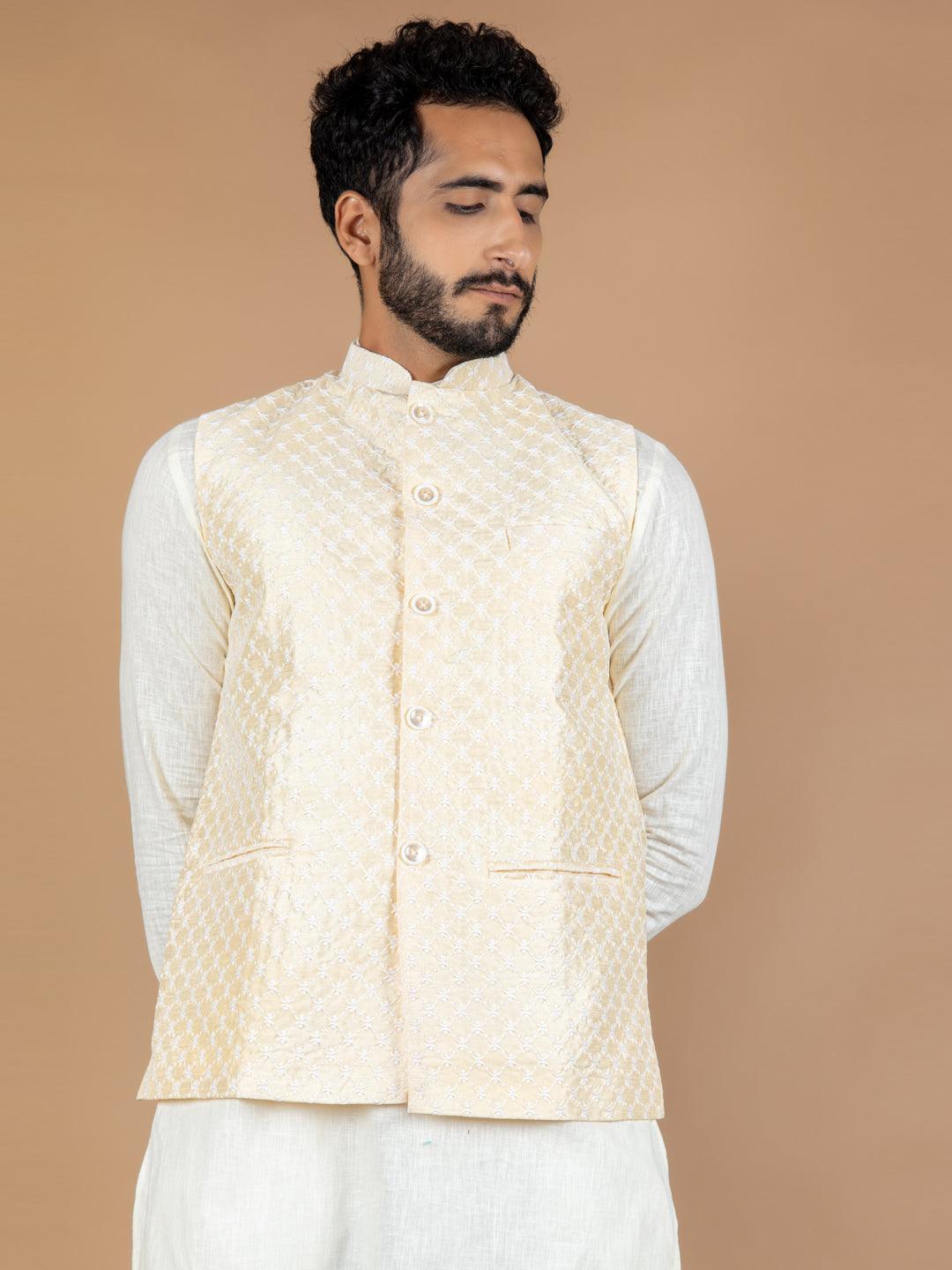 Bonenza fashion Cotton Linen Nehru Cut Jackets at Rs 400/piece in Delhi |  ID: 16715498573