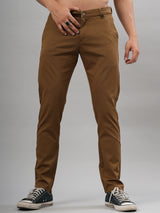 Solid Camel Brown Pant