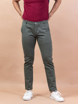 Green Cotton Blend Pants