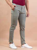 Solid Pista Color Distressed Cotton Pant