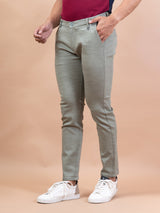 Solid Pista Color Distressed Cotton Pant