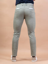 Solid Pista Color Distressed Cotton Pant