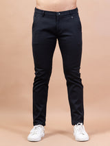 Solid Black Cotton Pant